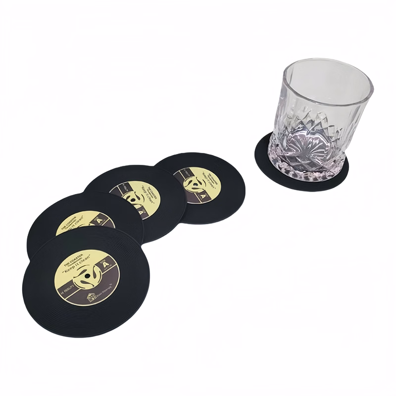 Record Coasters for Drinks