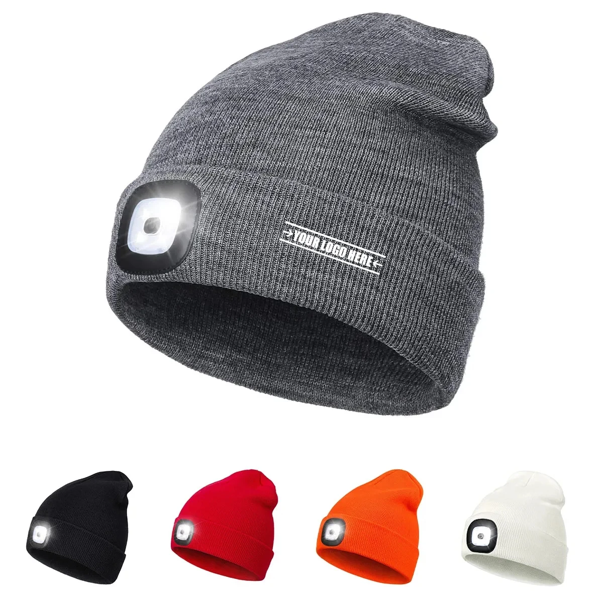 LED Headlamp Winter Cap Lighted Hat Flashlight Gifts 1