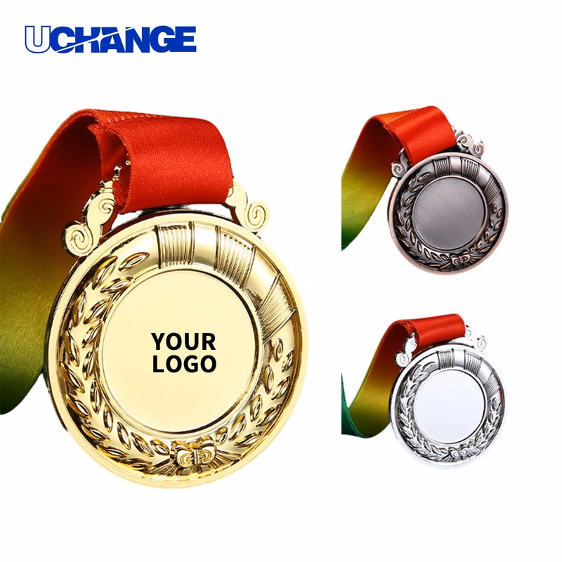 Zinc Alloy Medal Award 2.5" Diameter with Ribbon 17.2" x 1"