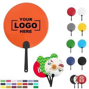 Full Color Round Handheld Fans 1