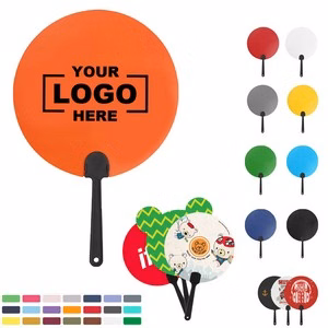 Full Color Round Handheld Fans