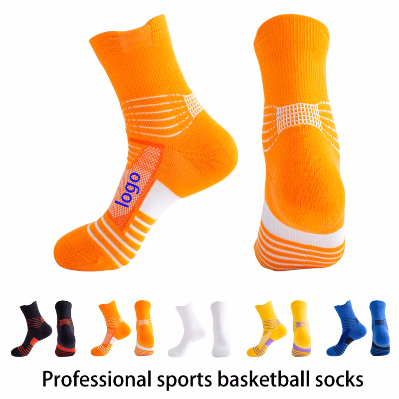 Professional Custom Logo Basketball Socks - Moisture Wicking & Foot Protection