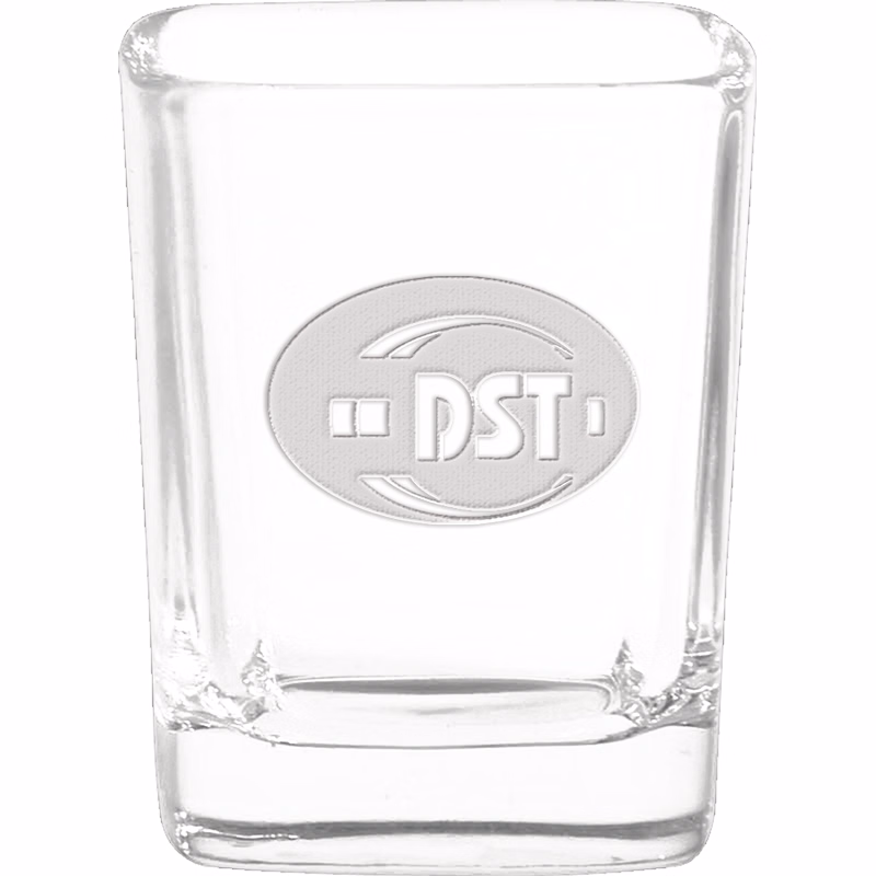 2.25 oz. Square Shot Glass - Deep Etched