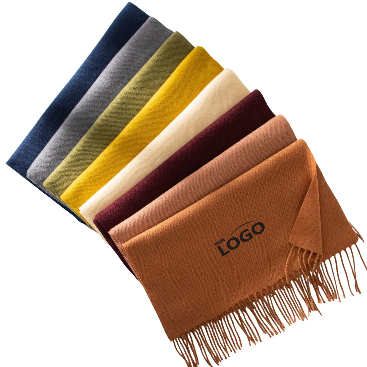 Plain Solid Warm Winter Scarf 1