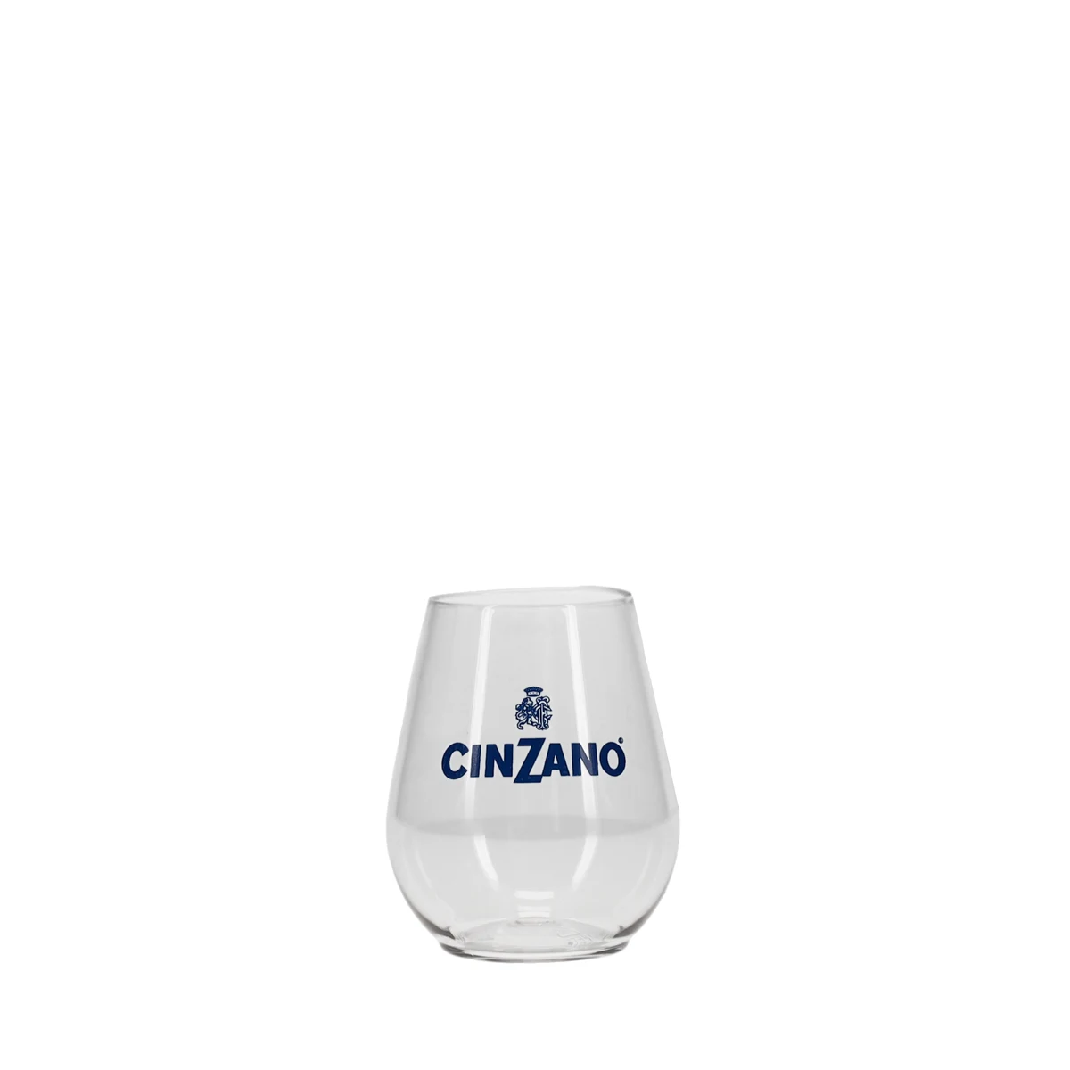 4 oz Plastic Stemless Glass Clear Tradition Print 1