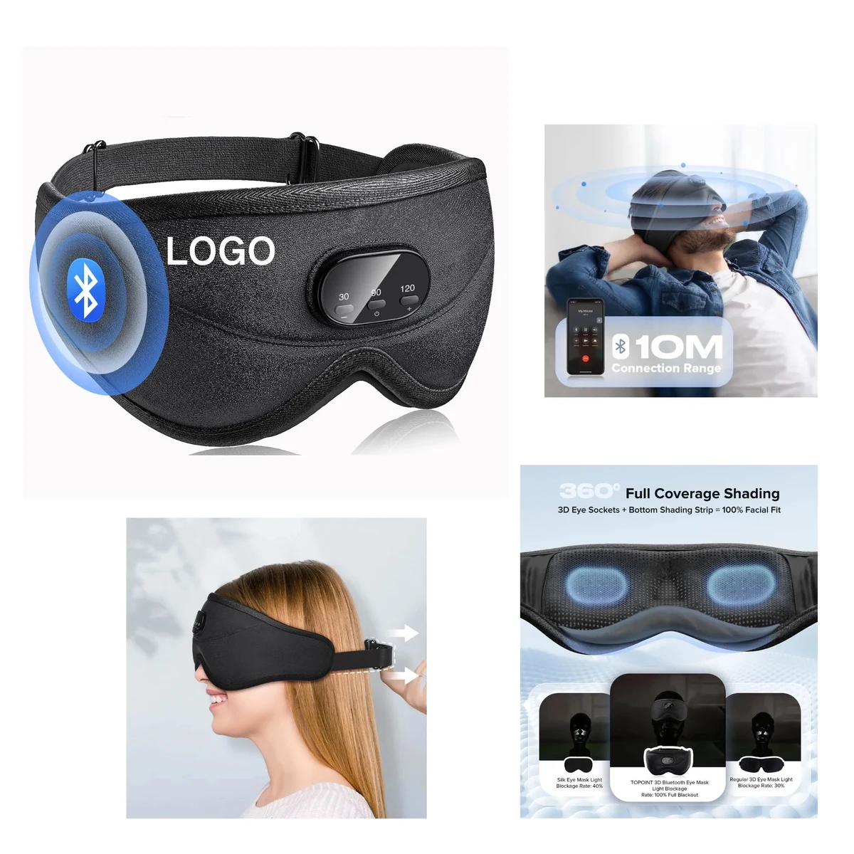Bluetooth Sleep Headphones Mask 1