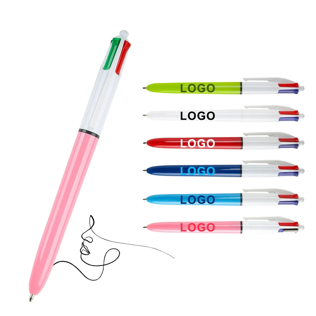 Multicolor Smooth Click Ballpoint Pen 1