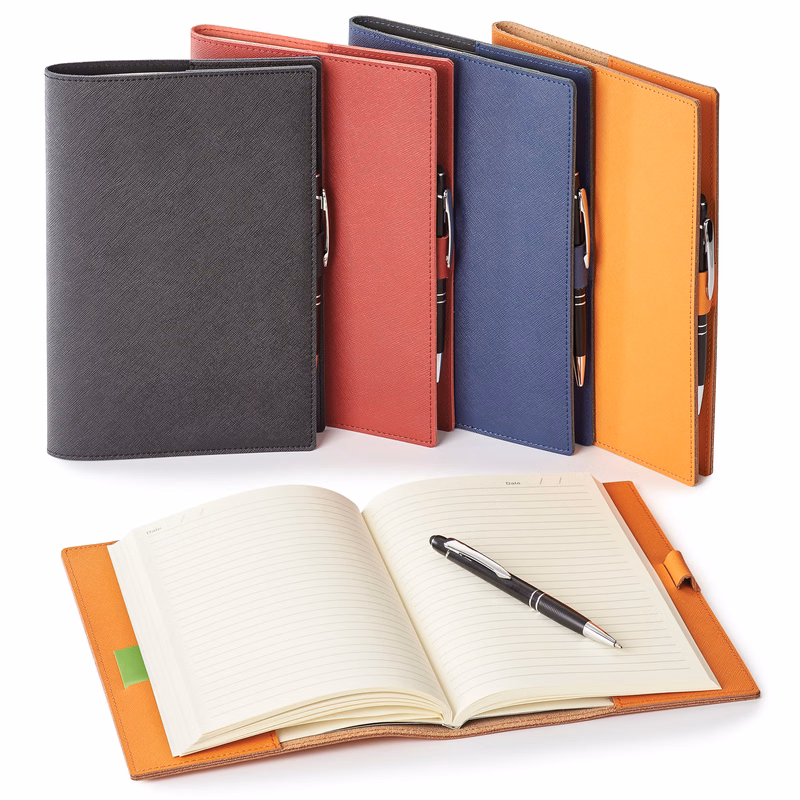 Genuine Leather Refillable Journal Combo