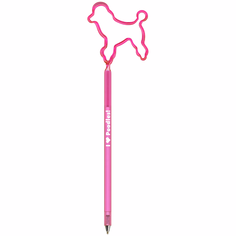 Dog Poodle Inkbend Standard, Bent Pen