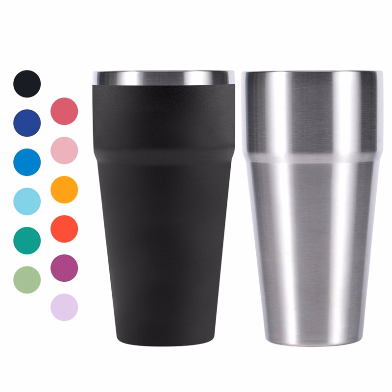 Colorful 20 Oz Insulated Mug With Lid