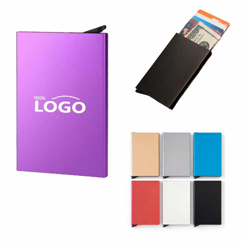 Pop Up Aluminum Card Holder RFID Case