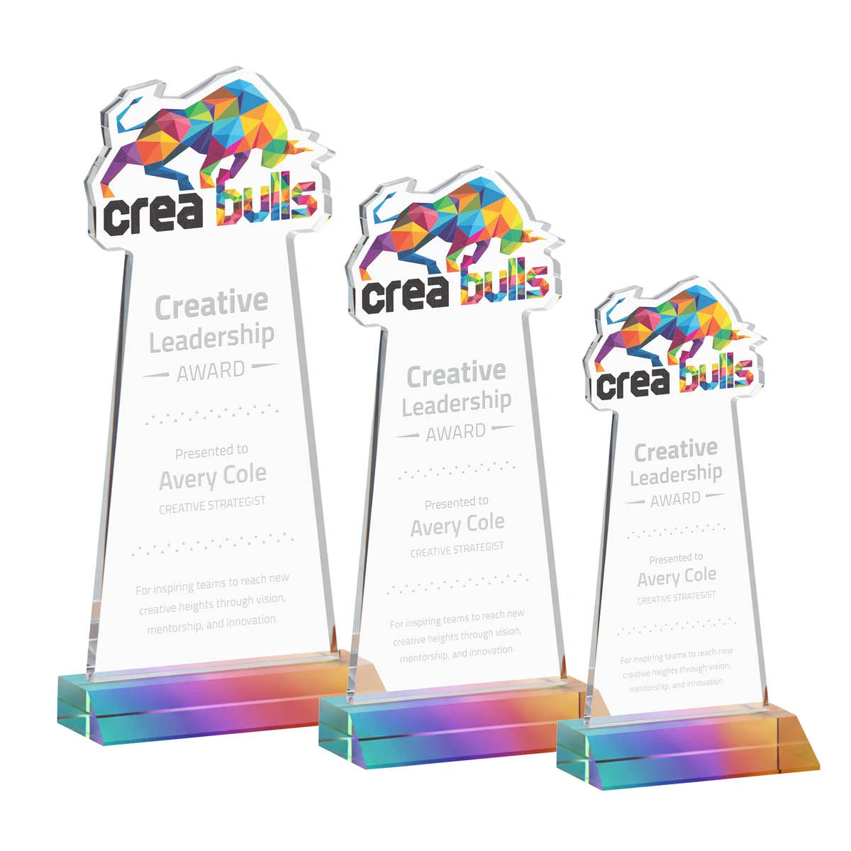EdgeCraft Tapered Award on Mitered - Prismatic (via Air) 1