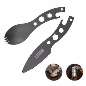 Multifunctional Knife And Spoon Set With Stainless Steel Design