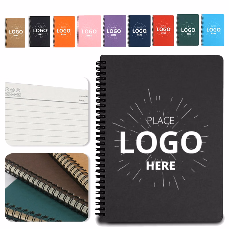A5 Kraft Cover Spiral Notebook