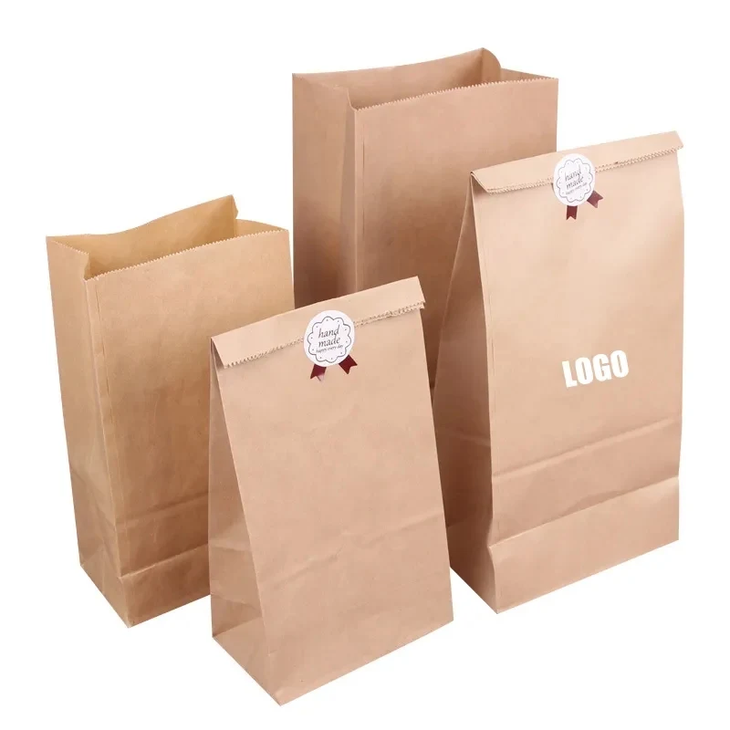 Brown Kraft Paper Bag For Shopping Storage 1