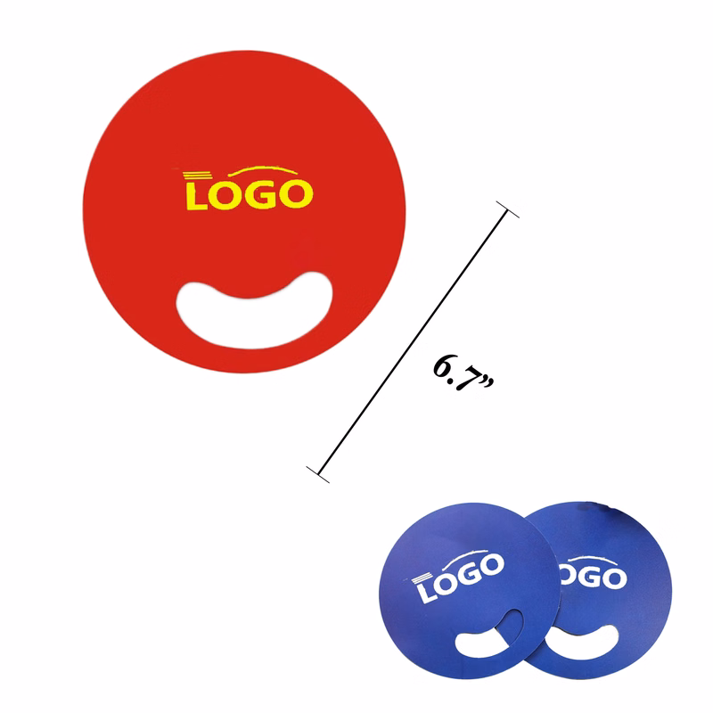 PP Plastic Circle Hand Fan Without Handles