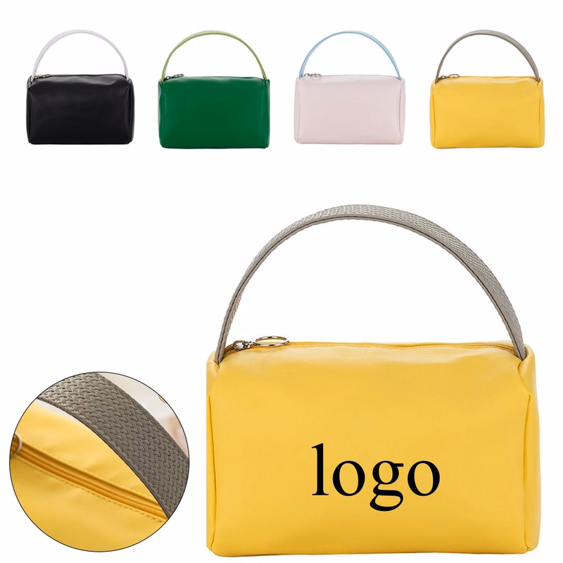Minimalist PU Handheld Makeup Organizer Pouch