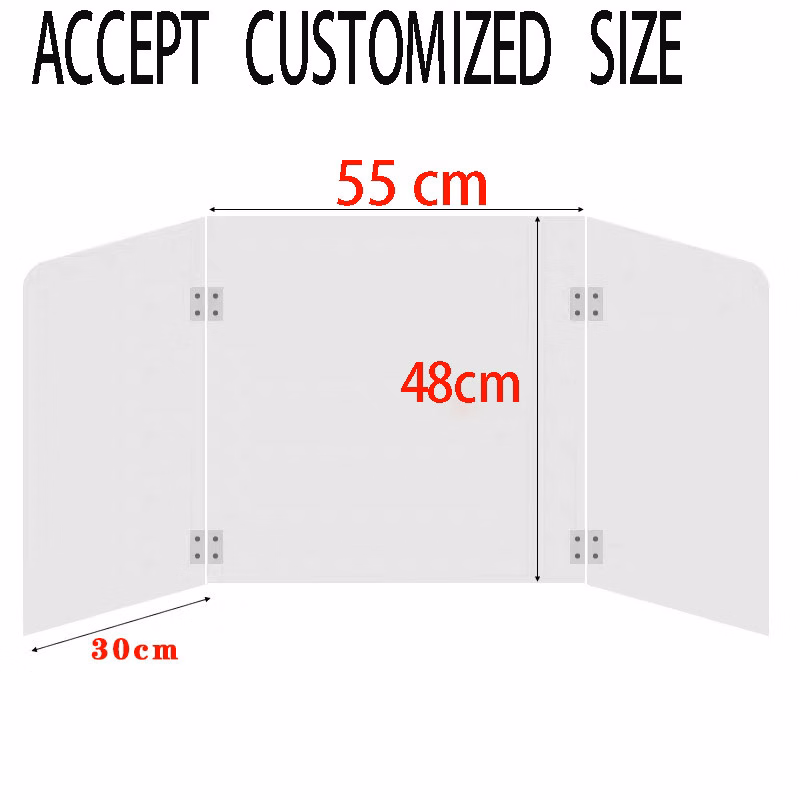 Clear Acrylic Protective Barrier/Shield for Counter and Desk---(18.72"x44.85")