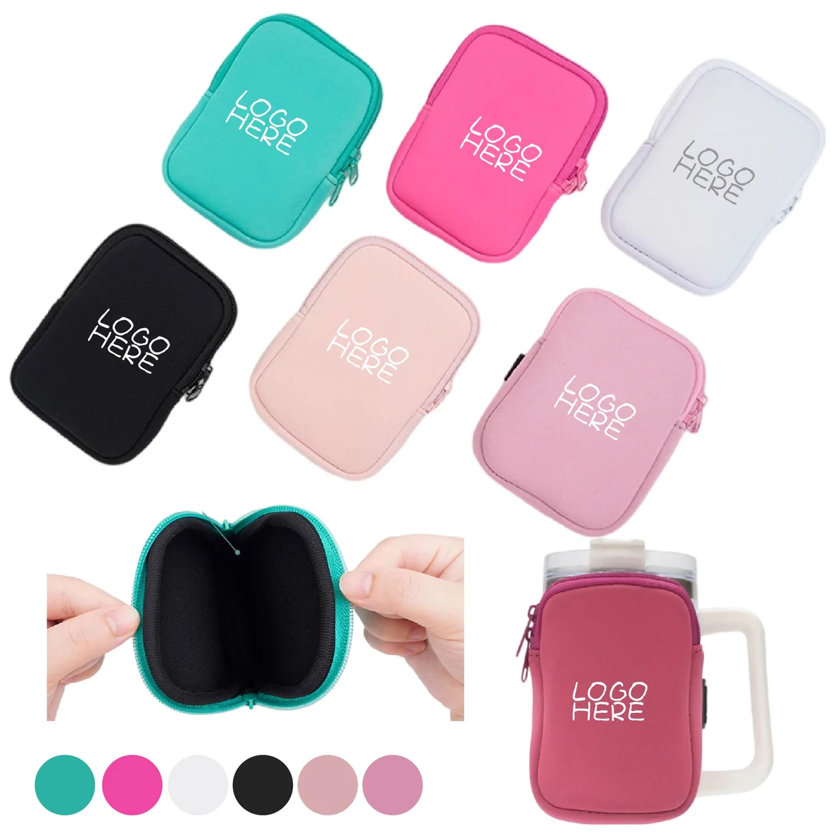 Water Bottle Zipper Pouch 1