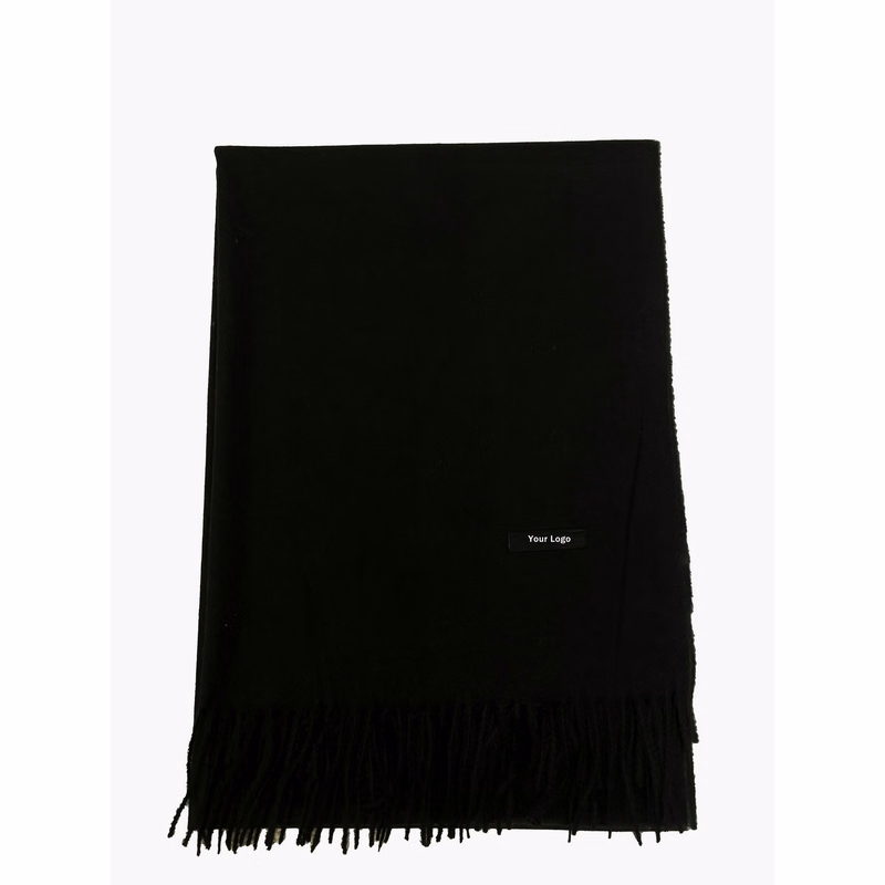 100% Polyester Black Scarf