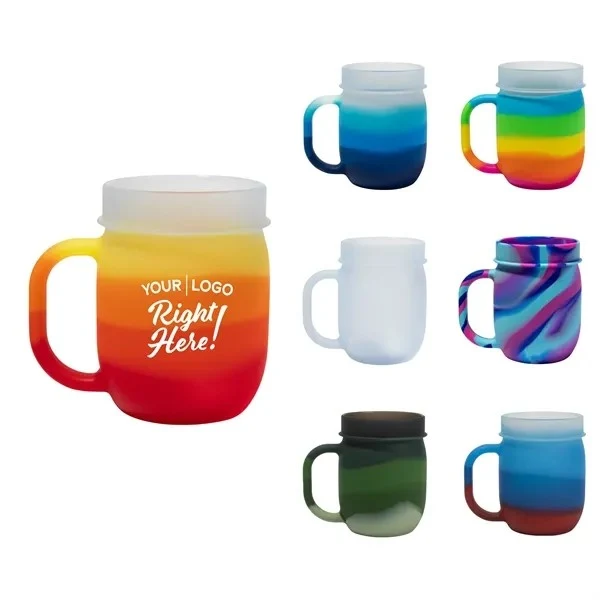 25oz Silicone Barrel With Handled And Lid 1