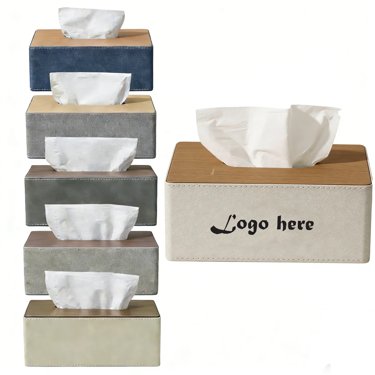 Hotel Available Home Leather Elegant Tissue Box 1