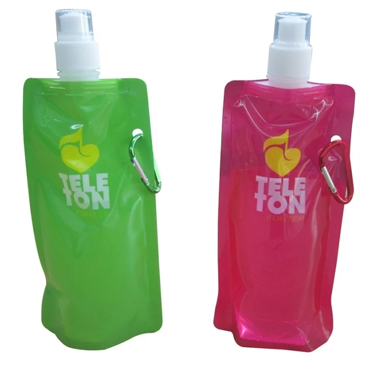 Stand Up Pouch Doypack Pouch with Suction Nozzle and Carabiner 1