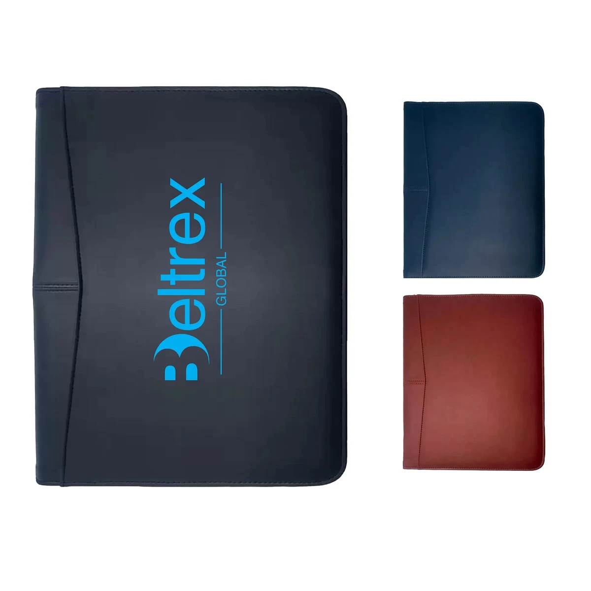 A4 PU Leather Portfolio with Zipper Closure 1
