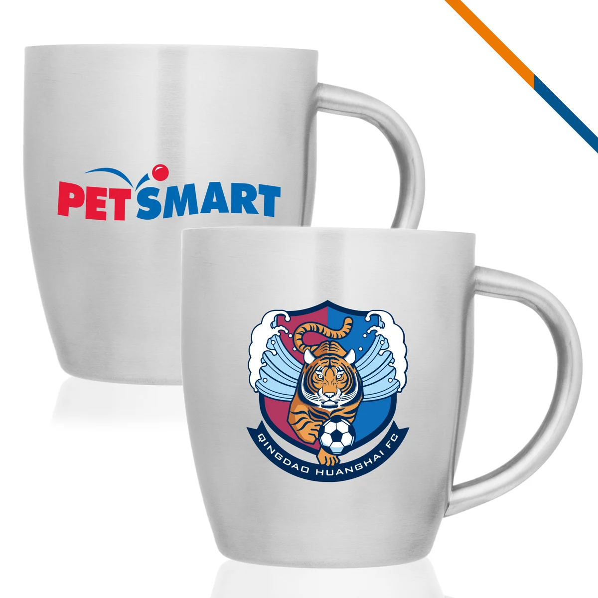 Plexi Stainless Steel Coffee Mug - 10 OZ. 1