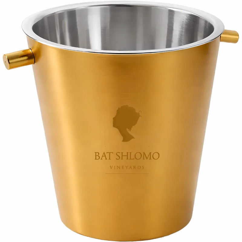 Gold Stainless Steel Double-Wall Champagne Bucket