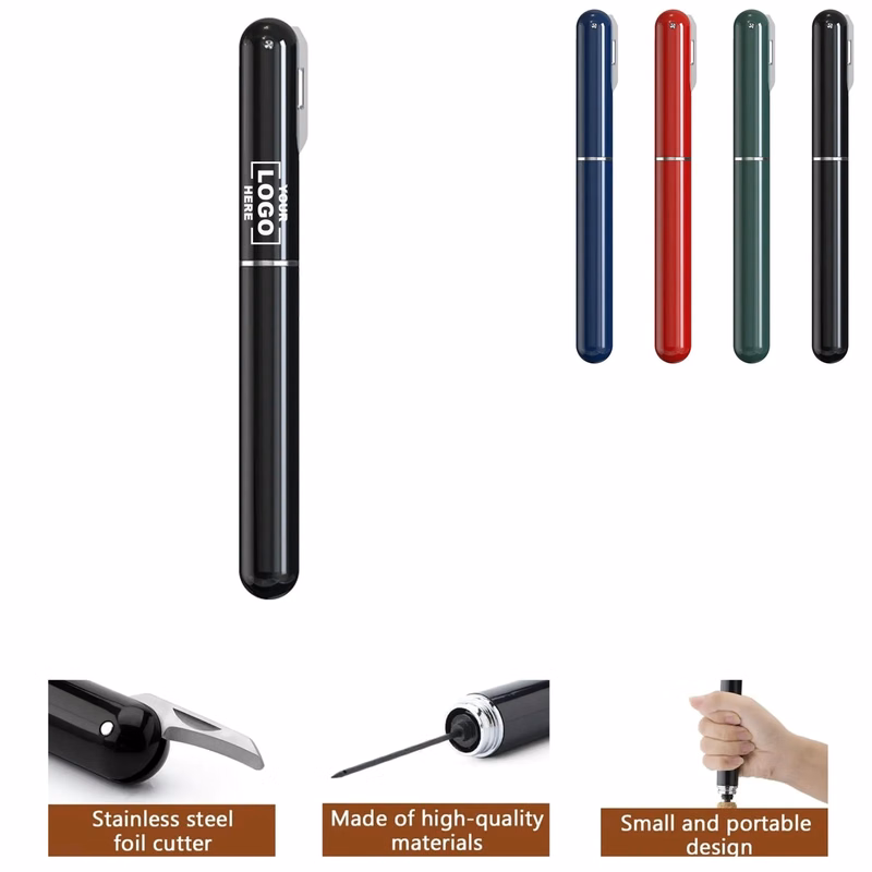 Pen Shaped Pneumatic Wine Opener With Foil Knife