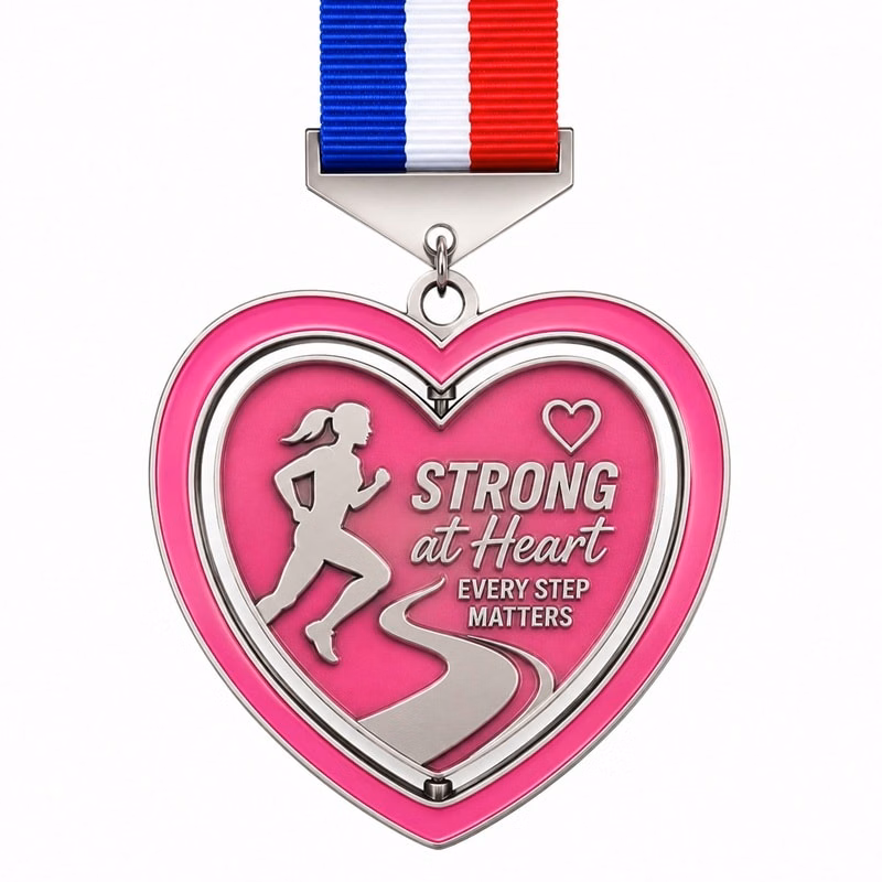 Pink Heart Medal