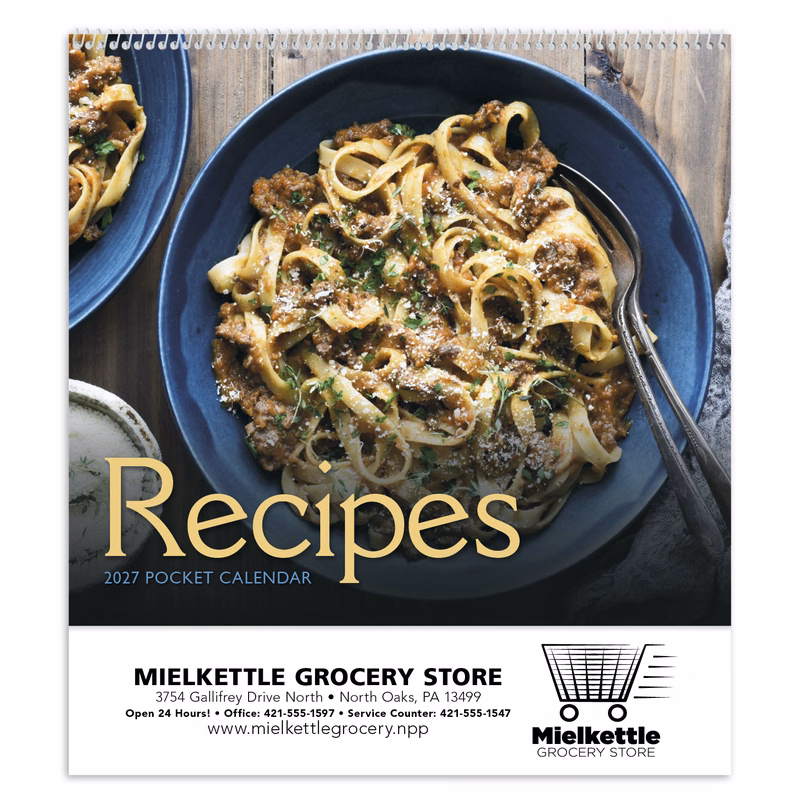 HotLine® Products Recipe Pocket Calendar