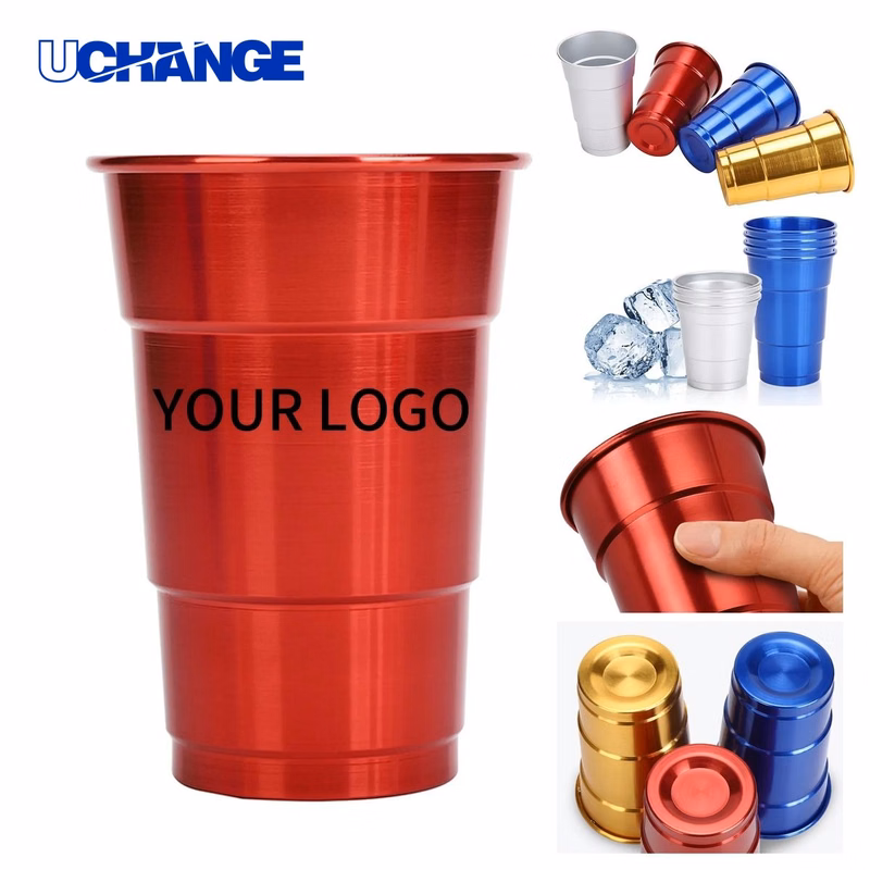 Aluminum Party Camping Cup Drinkware 16oz Reusable