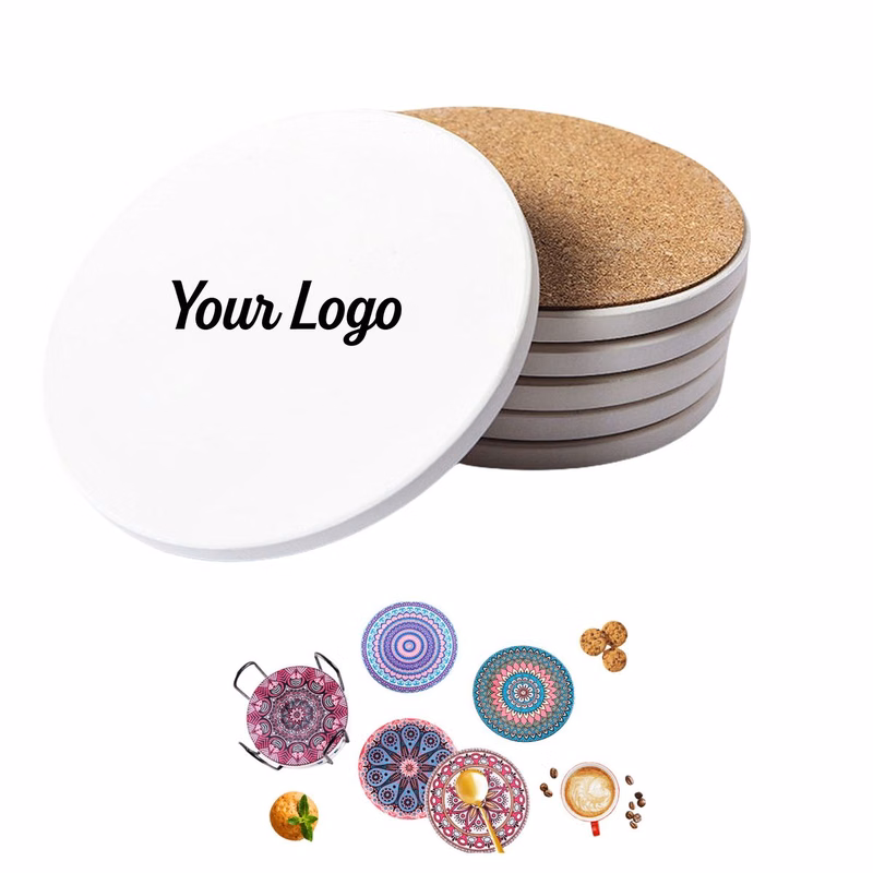 Round Ceramic Drink Coaster