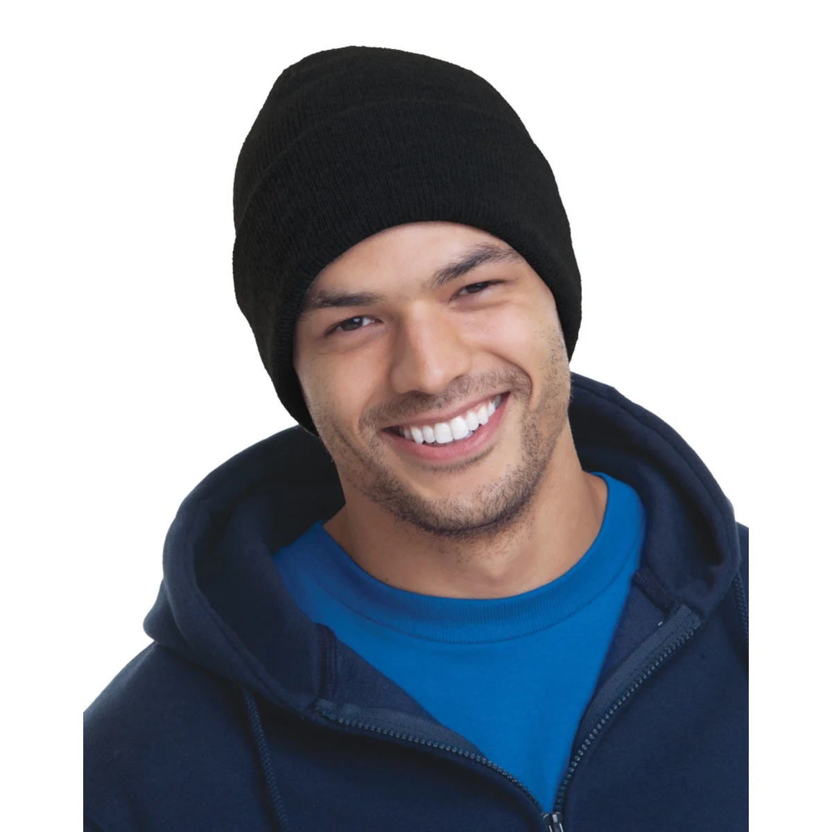 USA-Made 12" Headwear Acrylic Knit Beanie 1