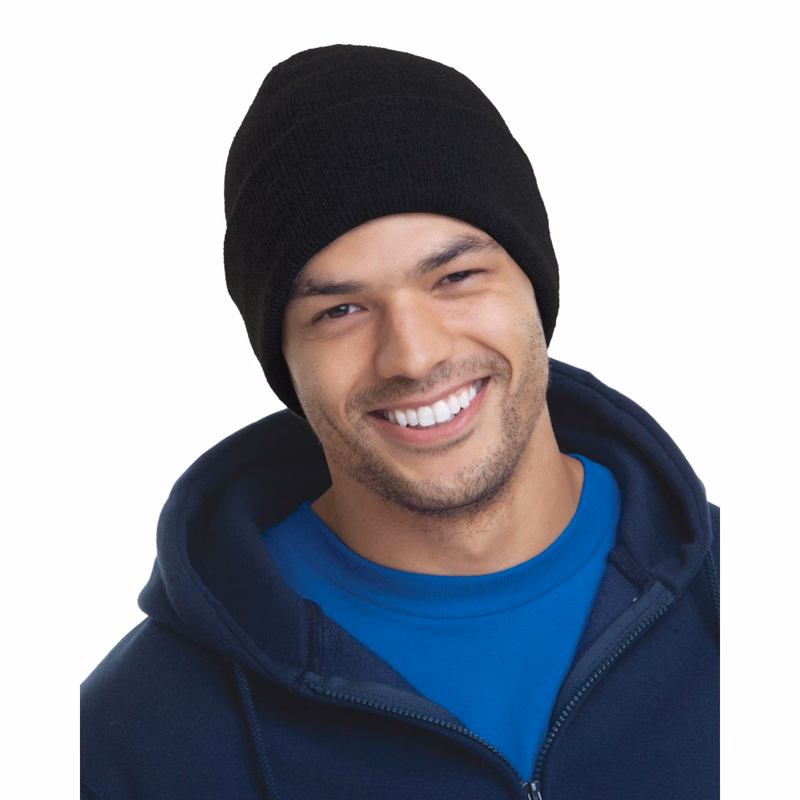 USA-Made 12" Headwear Acrylic Knit Beanie