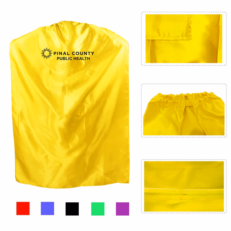 Velcro Satin Cape With Custom Logo