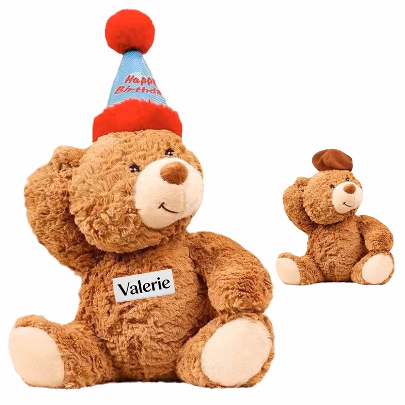 Tan Fuzzy Teddy Bear