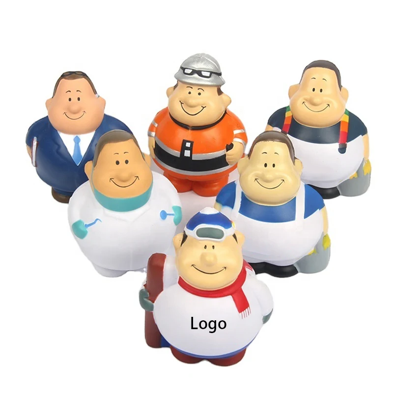 Custom Cartoon Character Squeeze Toy Stress Reliever 1