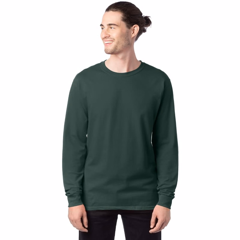 Hanes 5.2 Oz. ComfortSoft® Cotton Long-Sleeve T-Shirt