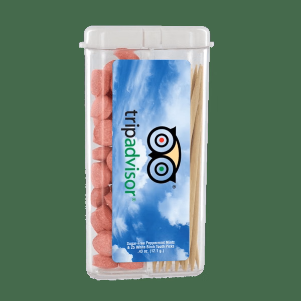 Rectangular Flip-Top Mints and Toothpicks