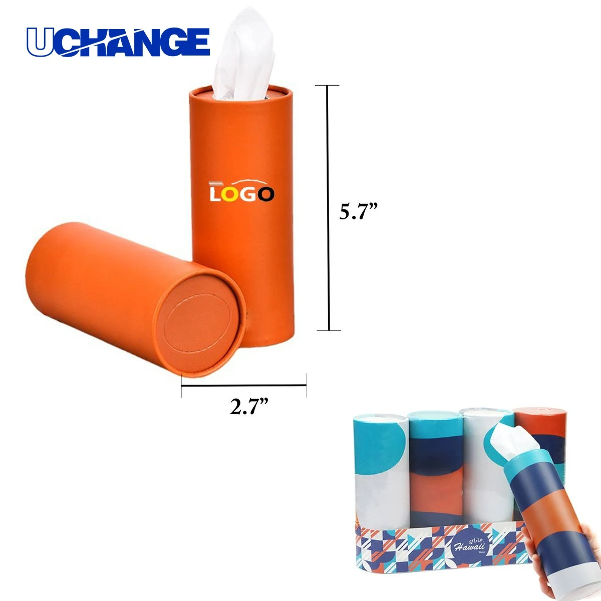 Round Car Tissue Paper Dispenser Holder 1