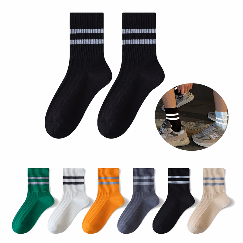 Cotton Pair Reflective Socks