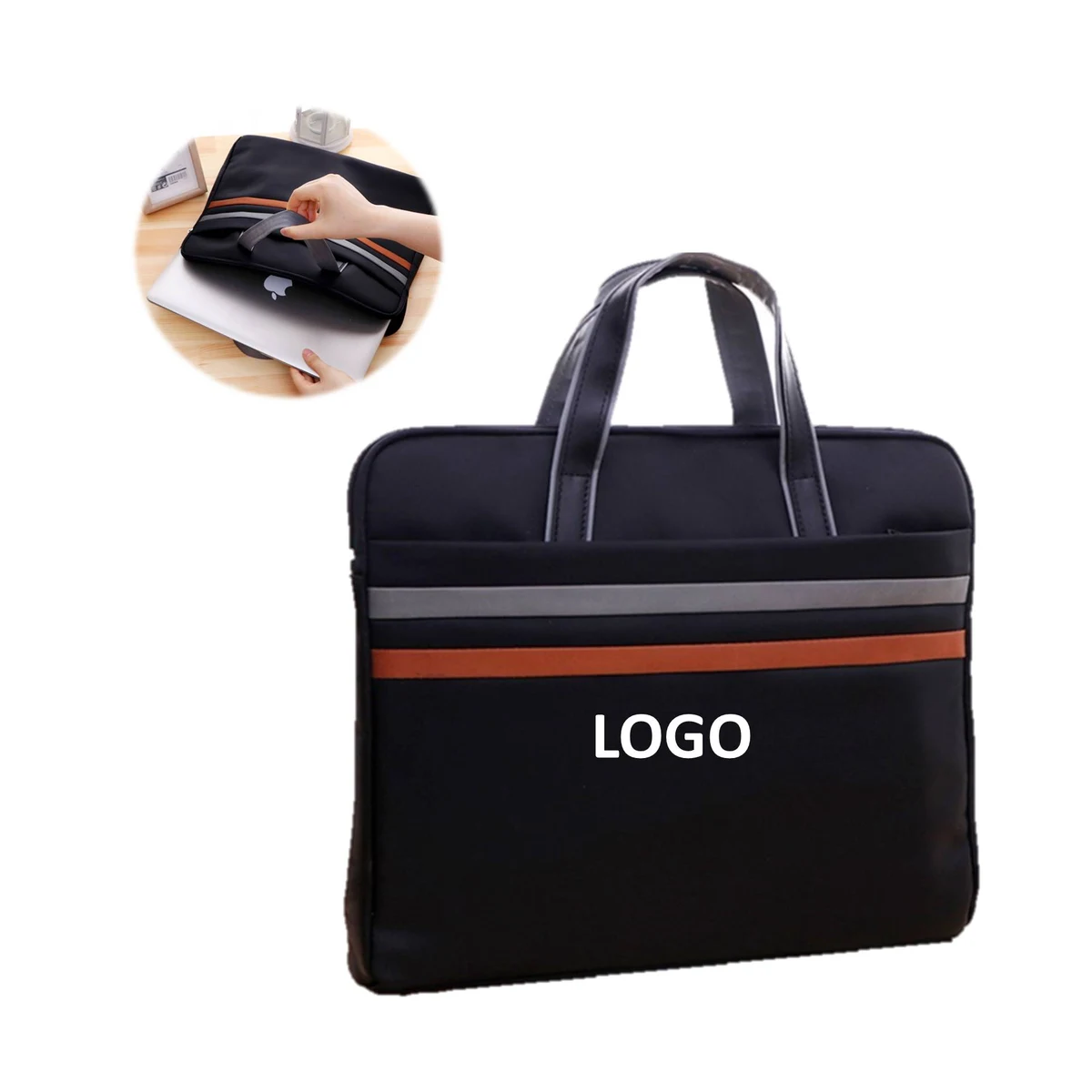Waterproof Portable Zipper Document Bag 1