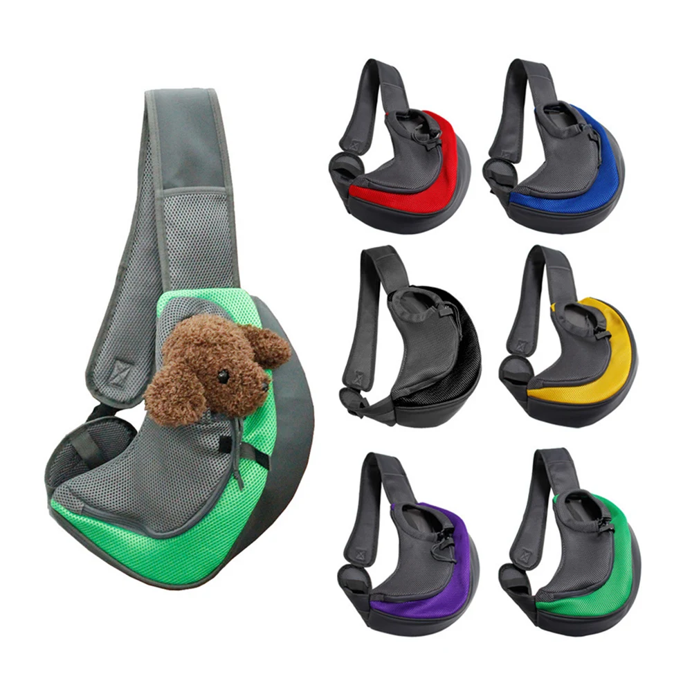 Pet Dog Carrier Breathable Mesh Travel Safe Sling Bag 1