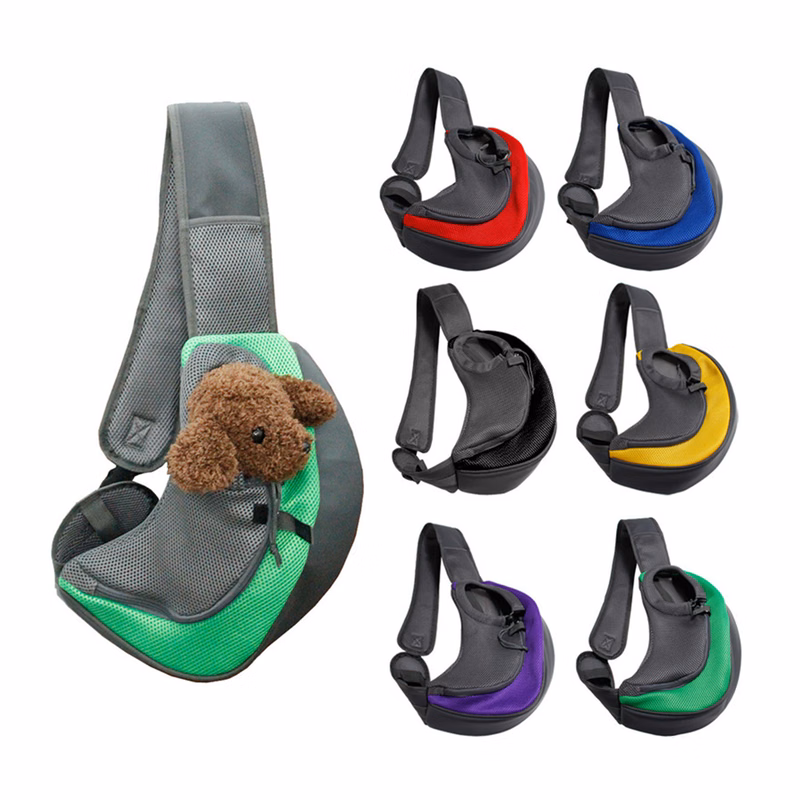 Pet Dog Carrier Breathable Mesh Travel Safe Sling Bag