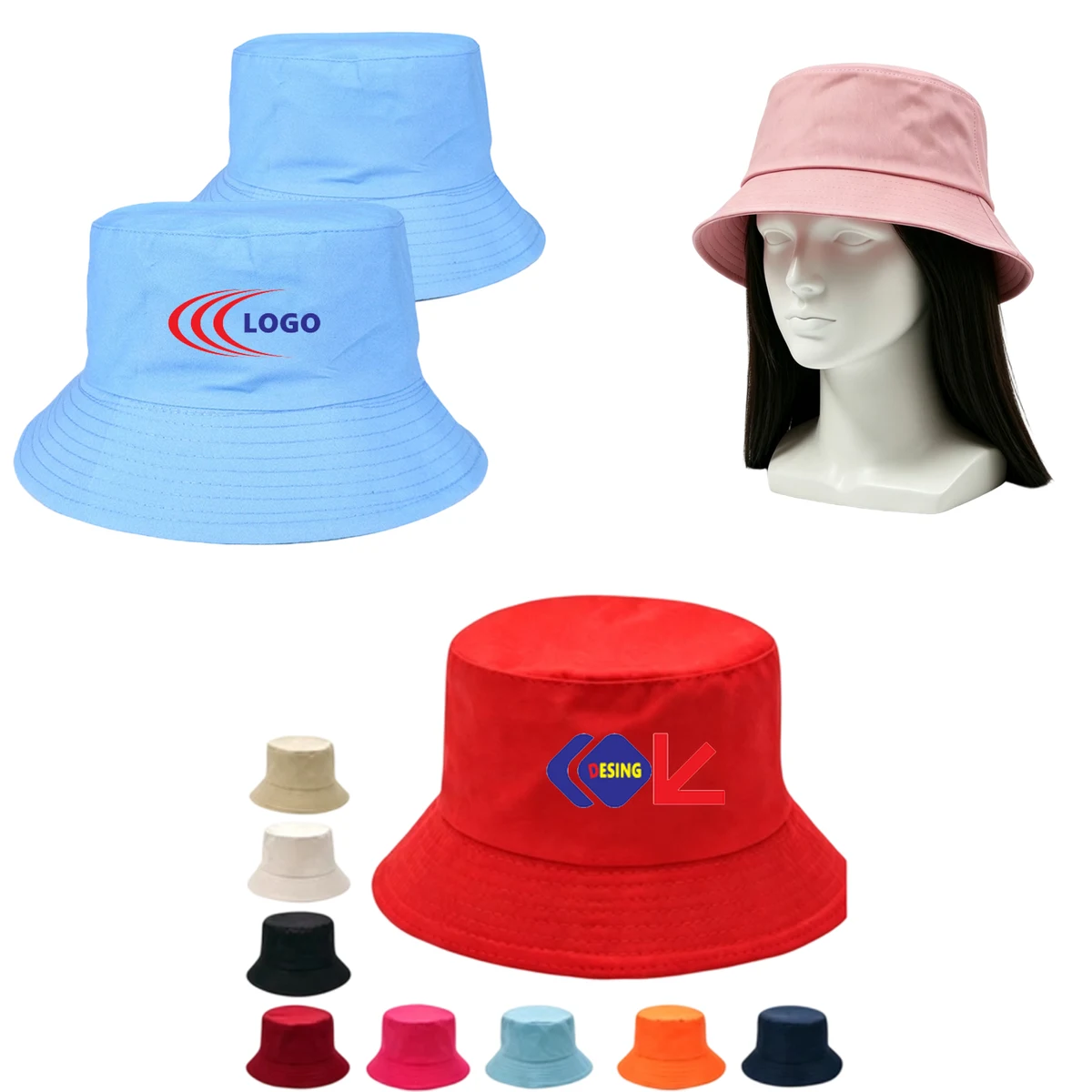 Promotional Logo Printed Bucket Cap 1