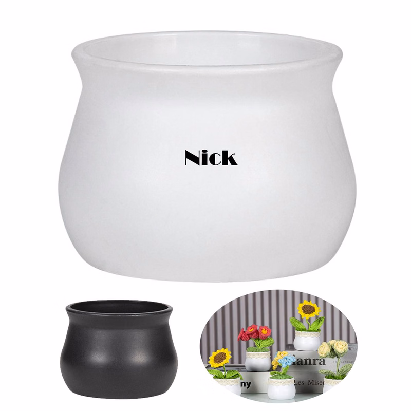 Plastic Planter flowerpot Mini Solid Color Simple
