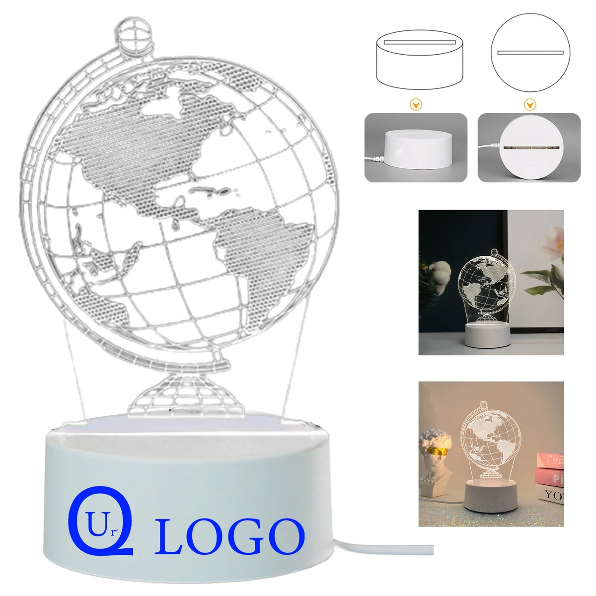 Globe Series Acrylic Led Nightlight 1
